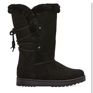 Women's Black Fur-Lined Boots